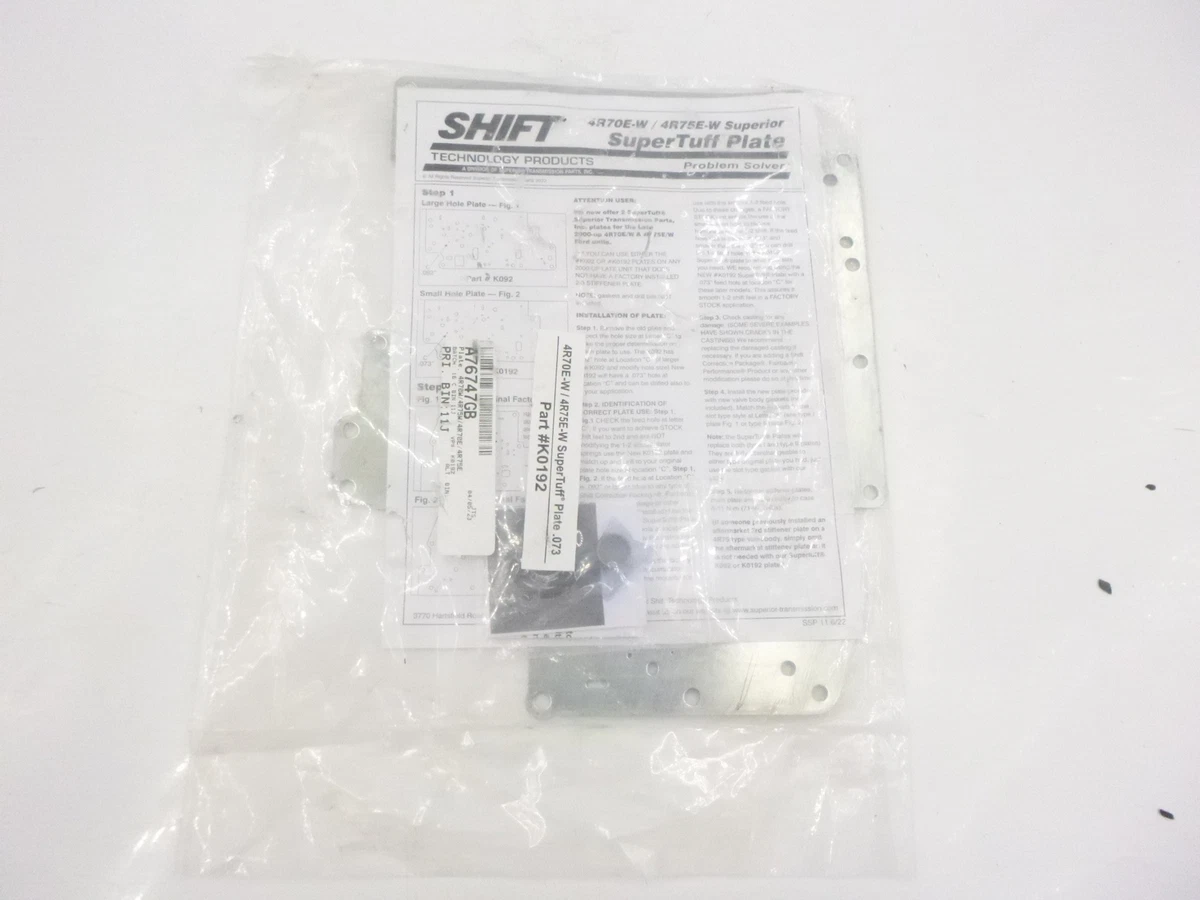 Shift Super Tuff 4R70E-W 4R75E-W Plate 0.73 