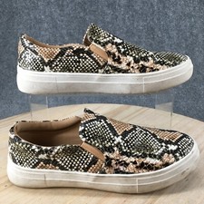 Matisse Shoes Womens 9 Snakeskin Sneakers Sli...