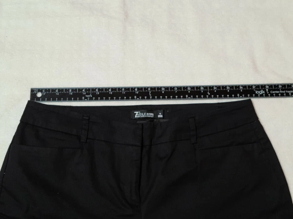 Pantalones Cortos 7th Avenue Design Studio New York & Company Mujer Negro Caqui 12 Foto 4 de 4
