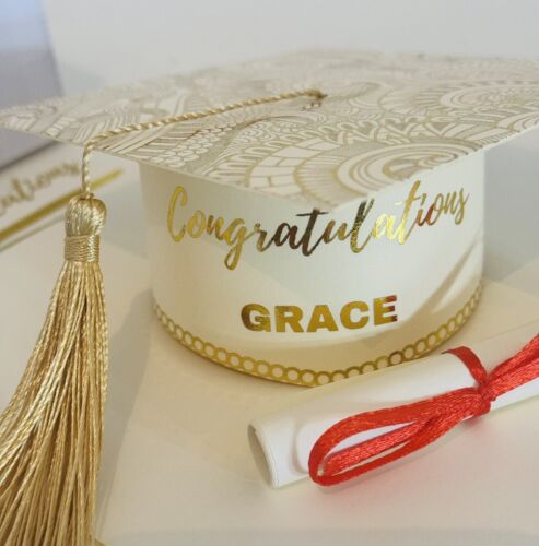 Personalised Handmade Unique Congratulations Graduation Card / Gift - Afbeelding 1 van 8