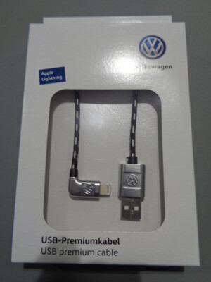 VW USB Connection Cable USB-A to Apple Lightning - Premium