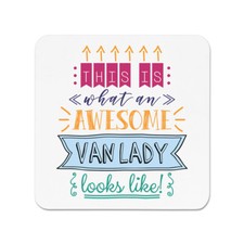 This Is What An Awesome Van Lady Looks Like Fridge Magnet Funny Joke