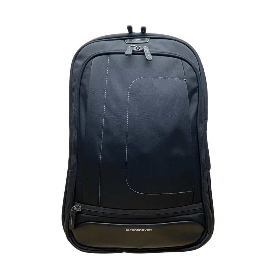 Mochila para laptop Brenthaven preta vários compartimentos Elliot compatível com raios X - Imagem 3 de 4