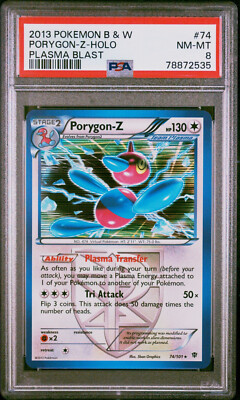 【OOO】 2013 Pokemon B & W Plasma Blast 74 Porygon-Z Holo PSA 8 | eBay
