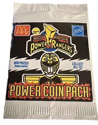 1994 マクドナルド パワーレンジャー Power Coin Pack POG 1994 SABAN / MCDONALD'S MIGHTY MORPHIN POWER RANGERS POWER COIN