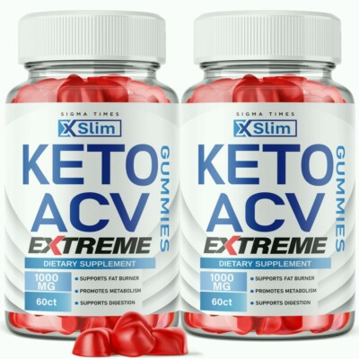XSlim Keto Gummies- Keto ACV Gummies for Advanced Weight Loss - 2 Pack