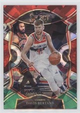2020 Select Concourse Red White Green Cracked Ice Prizm Davis Bertans #28 0g27