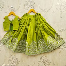 Girls Designer Stylish Embroidered Lehenga Choli Set Kids Ethnic Wear
