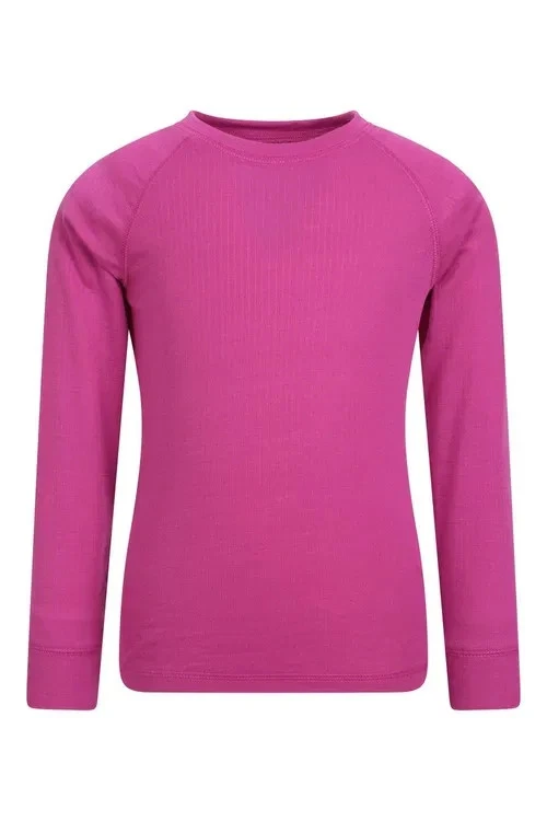 Mountain Warehouse - Talus Kids Base Layer in Top Bright Pink - 11 to 12yrs