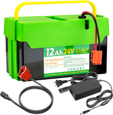 24V 12Ah Li-Ion Battery for Best Car Ride on Cars Thunder UTV for 24V Kids Ride-
