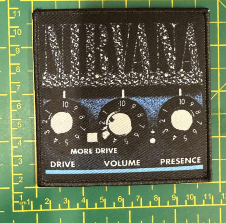 Nirvana Amp Printed Sew On Patch Officially Licensed