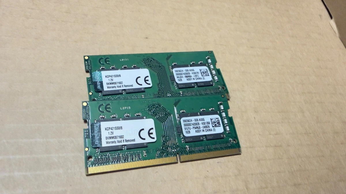 Barrette RAM Kingston 8GB DDR4 PC4-2133 Pour PC Portable - SODIMM 260 Broches, Reconditionnée, Testée