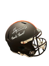 Harold Fannin Jr. Signed Autographed Browns Speed Replica Helmet Prime Time COA