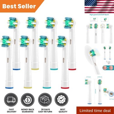 8 Count Oral-B Replacement Toothbrush Heads with Caps for Effective Dental Care