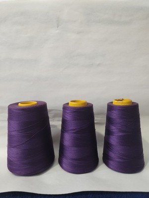 Conso industrial mercerized cotton 1/2lb thread cones purple 80320 00/3