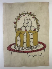 Andy Warhol COA Art Painting Original Drawing Vintage Paper Signed
