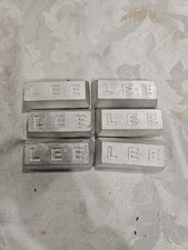 Hand Poured Pewter Ingots 8oz each, Lead-free