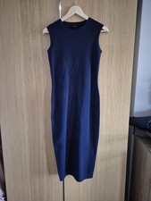 Worn Once £169 Ted Baker M UK 10 12 14 Navy Knitted Midi Dress Winter Spring