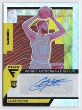 2020-21 Caleb Martin Rookie Card Panini Flux Silver Auto #RAI-CMT Hornets