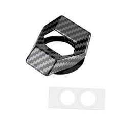 1 Pc Car Engine Start Stop Button Cover Push to Start Button Carbon Fiber