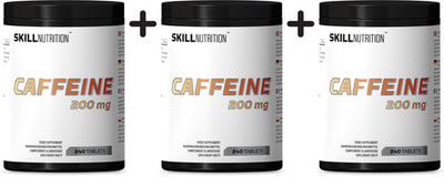 3 x Skill Nutrition Caffeine, 200mg - 240 tabs (58,32 EUR/kg)