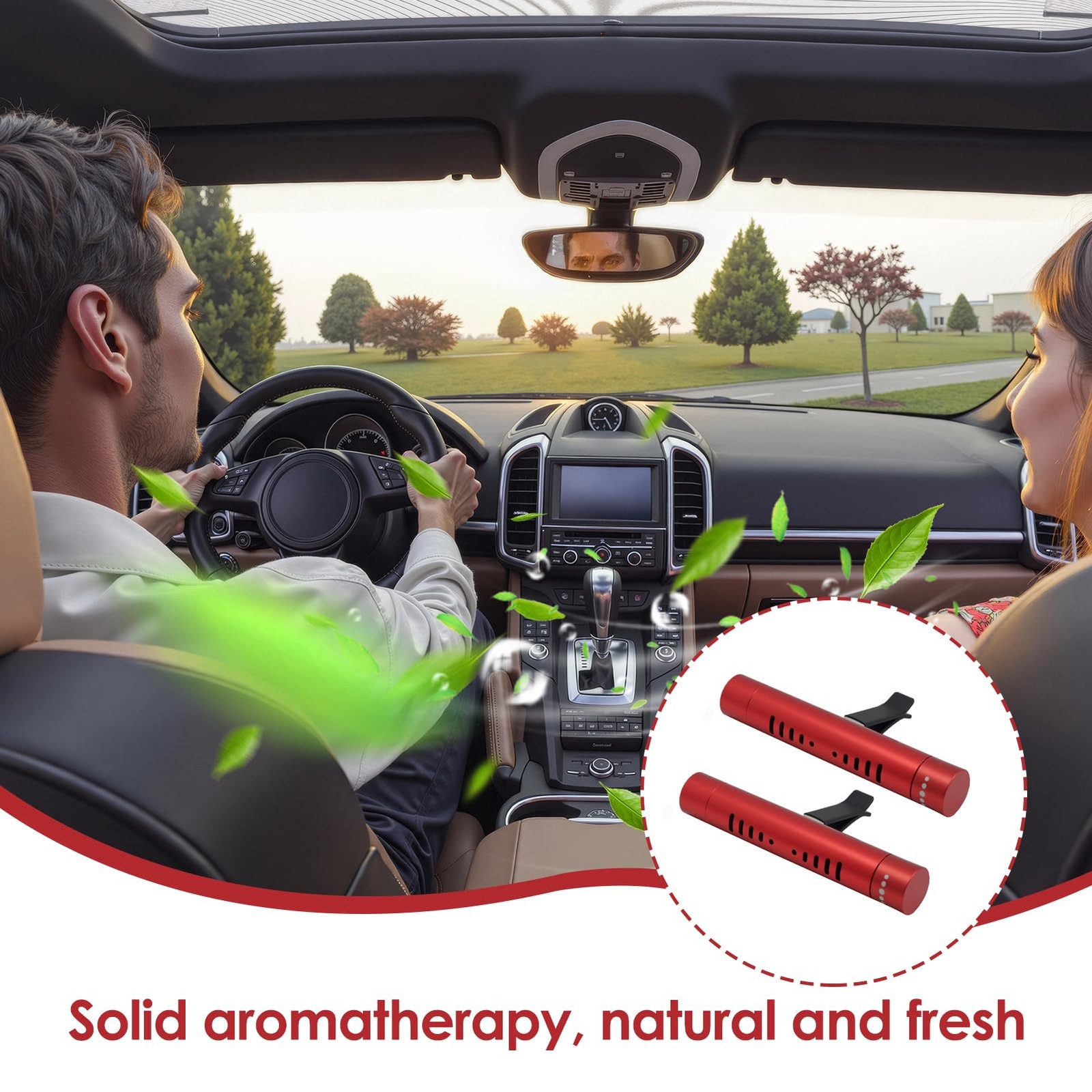 MILAKE 2 Pack Car Essential Oil Diffuser Vent Clip, Aluminum 2 Pcs, Red-2 Pcs  thumbnail 7