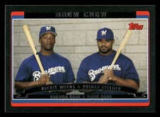 Prince Fielder Rookie Milwaukee Brewers 2006 Topps Black #653 Serial #d 18/55
