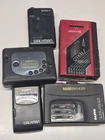 Vintage Walkman Am/fm Cassette Player Lot Of 5 Sharp Sanyo Sony