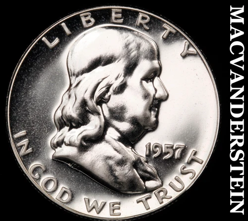 1957 Franklin Half Dollar- Choice Gem Proof Luster No Reserve #G6776
