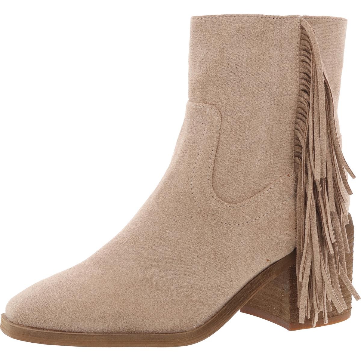 Женские ботильоны Beast Fashion бежевого цвета с бахромой, размер 8.5 средний (B,M) BHFO 9312