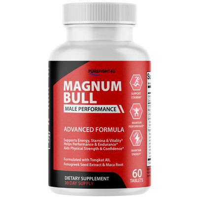 Magnum Bull Supplement Tablet for Men Vitality & Stamina Support | 3 Bottles