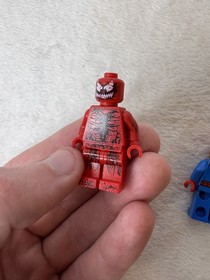 Lego Marvel Superheroes Carnage Minifig Lot #76036 Damaged/ Spiderman 