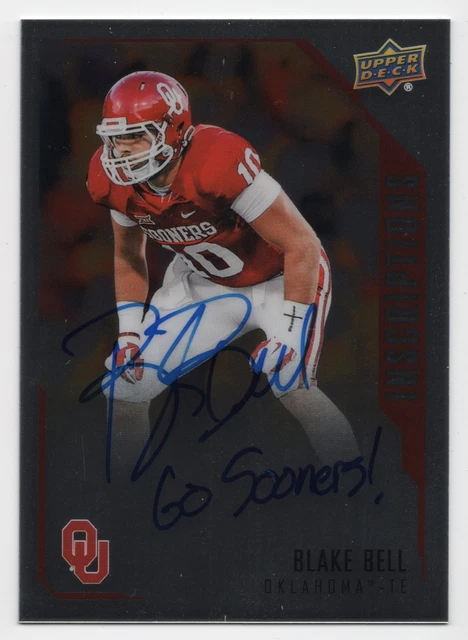 2015 Upper Deck Inscriptions BLAKE BELL #BL Base Rookie Auto - Oklahoma Sooners