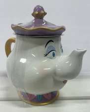 2025 Disney Parks Beauty & The Beast Mrs. Potts Teapot Mug with Lid NEW