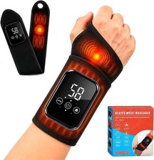 Electric Hand Wrist Massager Pain Relief with 3 Heating Levels 3 Vibration Modes