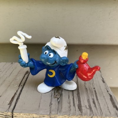Alchemist Schlumpf Bully Peyo W. Germany Schlümpfe Smurfs Rare White