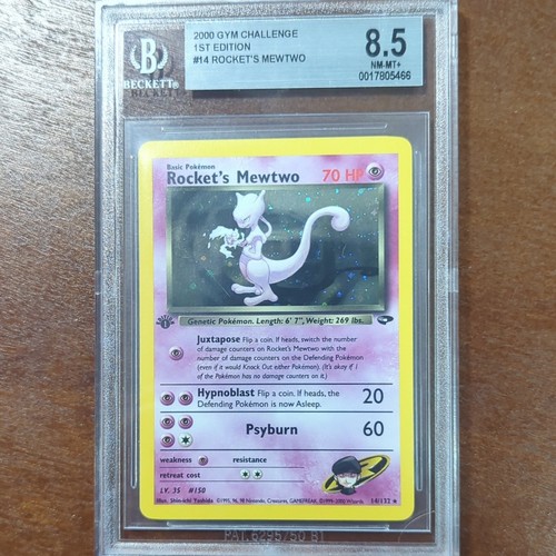 Rocket's Mewtwo (1st Edition) graded BGS 8.5 for sale on eBay