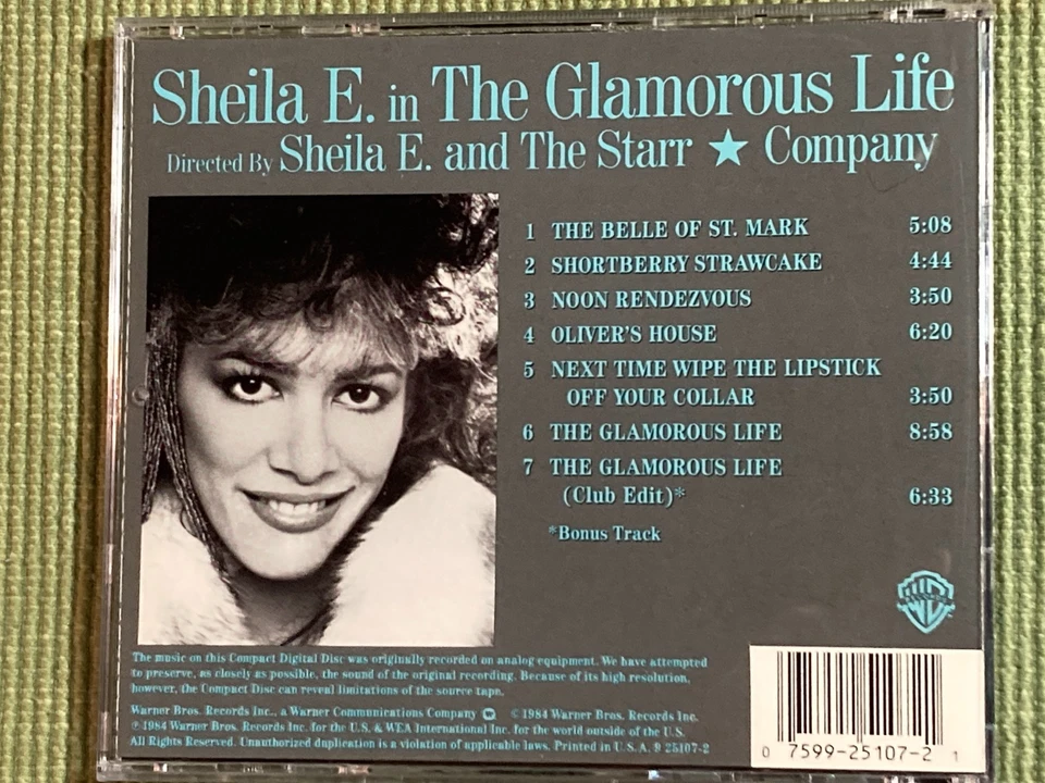 SHEILA E. THE GLAMOROUS LIFE RARE 7 TRACK CD FREE SHIPPING Foto 2 de 2