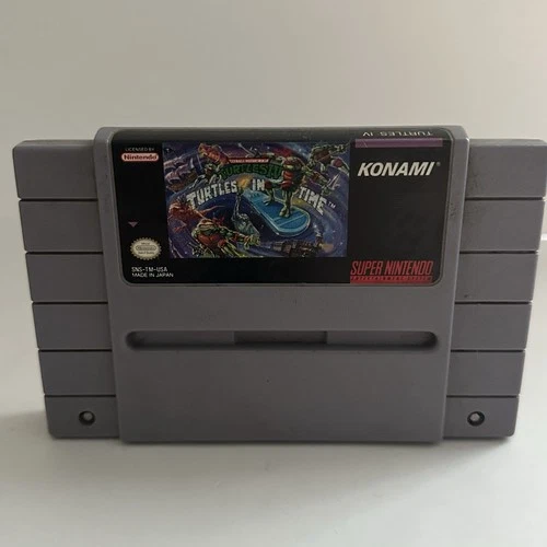 New ListingTeenage Mutant Ninja Turtles IV: Turtles In Time SNES Super Nintendo Tested
