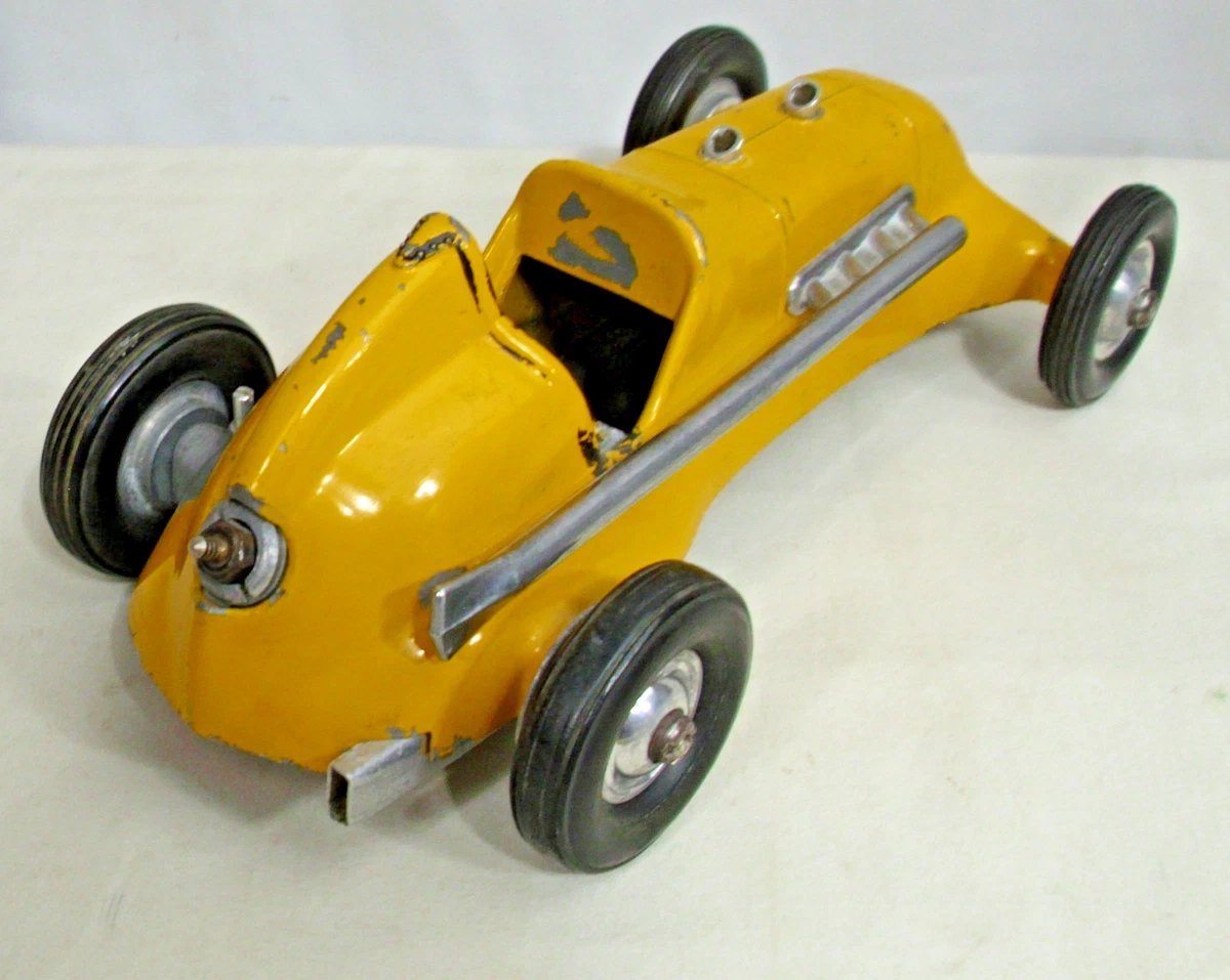 RAY COX FINGERHUT DROME SPECIAL TETHER CAR MIT MOTOR IN GELB 40er JAHRE