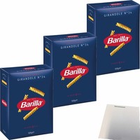Barilla Nudeln Girandole 3Er Pack 3X500G Packung Usy Block