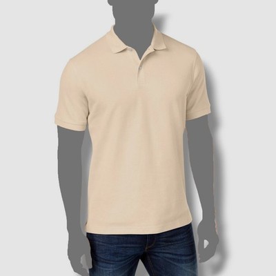 $95 Club Room Men's Regular-Fit Yellow Short-Sleeve Top Polo Dress Shirt Size S