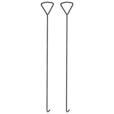 2pcs 39.4" Manhole Hook for Manhole Covers Storm Drain Cover Carbon Steel Black