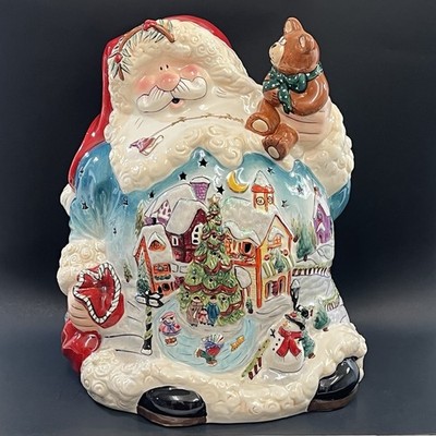 Blue Sky Heather Goldminc LARGE Santa Spirit Of Christmas Tea Light 15.5'' TALL