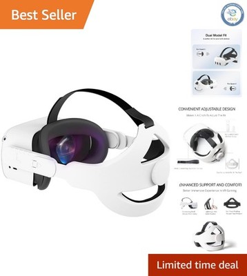 Lightweight Adjustable Head Strap for Quest 2 with Increased Balance & Comfort