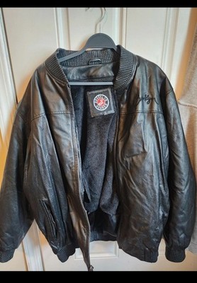 Men's Leather Brooklyn Bomber Jacket Vintage Style