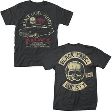 Black Label Society Band Worldwide basic black 2 side T shirt