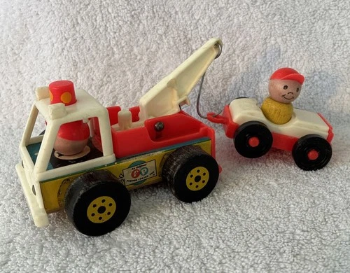 Little People Fisher Price Vintage 70’s Tow Truck #718