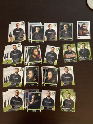 2023 Call Of Duty Boston Breach Card Lot With Platinums & Methodz Retro