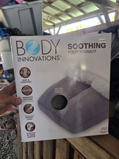Body Innovations Soothing Foot Warmer With Vibration New Gray